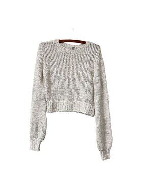 Aritzia Sunday Best White Open Knot Sweater Size Small